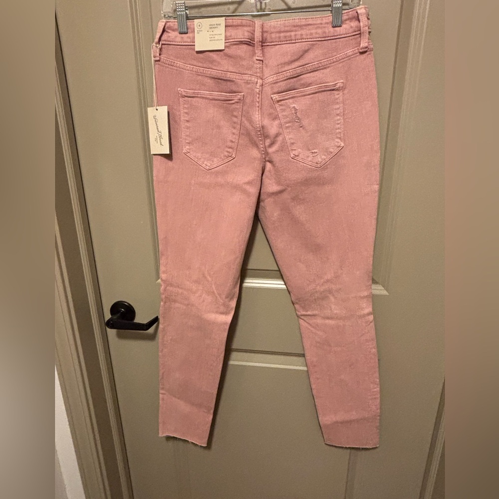 Ladies cotton candy pink jeans size 6